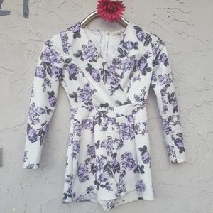 Charlotte Russe floral romper